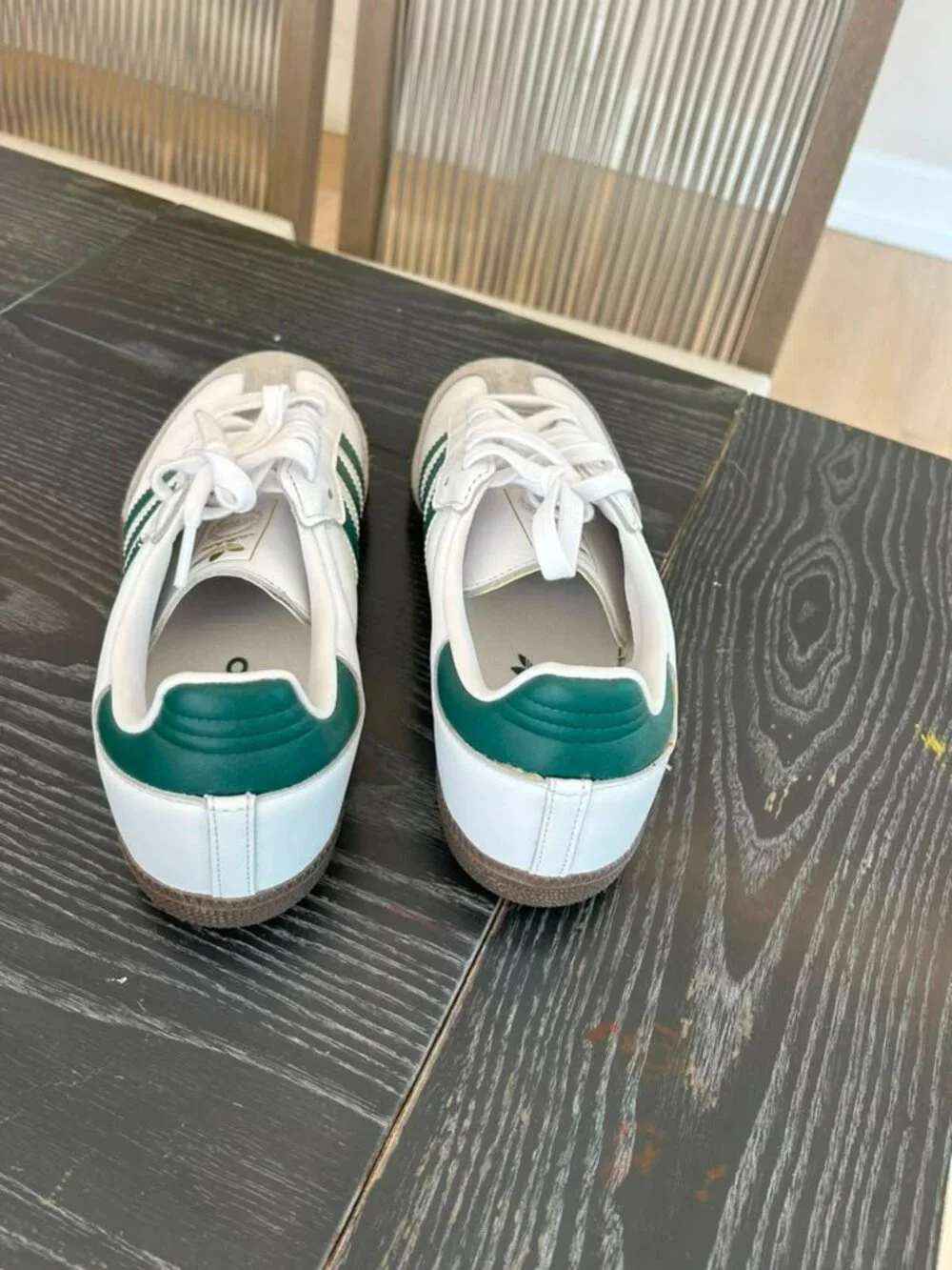 Adidas Samba OG Never Worn Unisex White and Green Sneakers Size 9.5